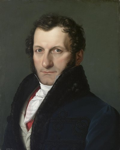 Portrait of the Collector and Patron Conte Colonnello Teodoro Arese Lucini by Pelagio Palagi